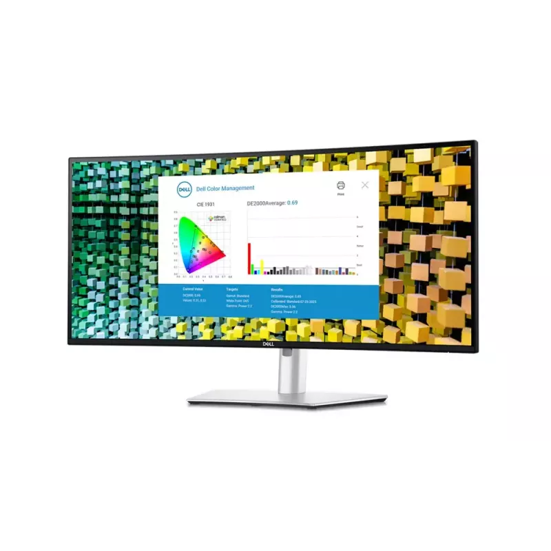Monitor de computador DELL UltraSharp U3425WE 86,7 cm (34,1 polegadas) 3440 x 1440 píxeis Wide Quad HD LCD preto, prateado