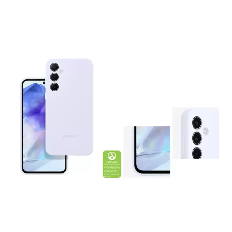 Samsung EF-PA556TBEGWW capa de silicone para Galaxy A55, preta