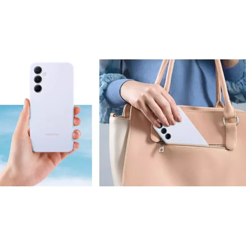 Samsung EF-PA556TBEGWW capa de silicone para Galaxy A55, preta