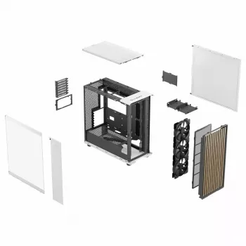 Caixa de computador Fractal Design FD-C-NOR1X-04 Midi Tower branca