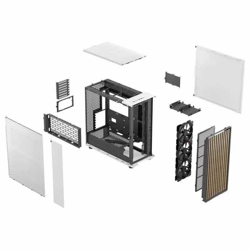 Caixa de PC Fractal Design FD-C-NOR1X-03 Midi Tower branca