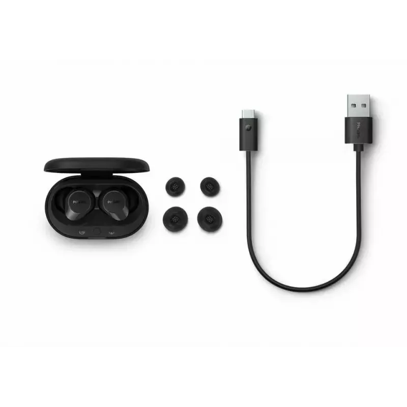 Auscultadores/headset Philips TAT1209BK/00 True Wireless Stereo (TWS) In-Ear chamadas/música Bluetooth preto