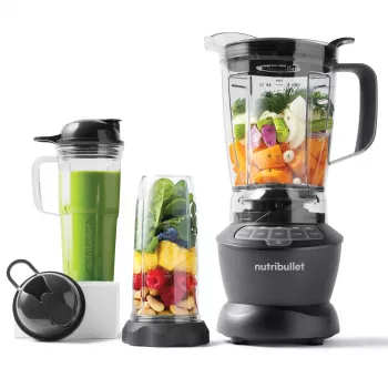 Liquidificadora NUTRIBULLET NBF500DG — jarro de 1,9 L, 1200 W, trituração de gelo, prateado