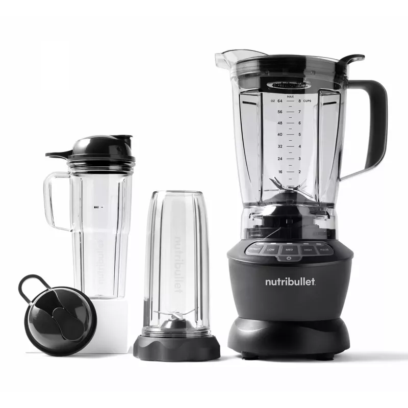 Liquidificadora NUTRIBULLET NBF500DG — jarro de 1,9 L, 1200 W, trituração de gelo, prateado