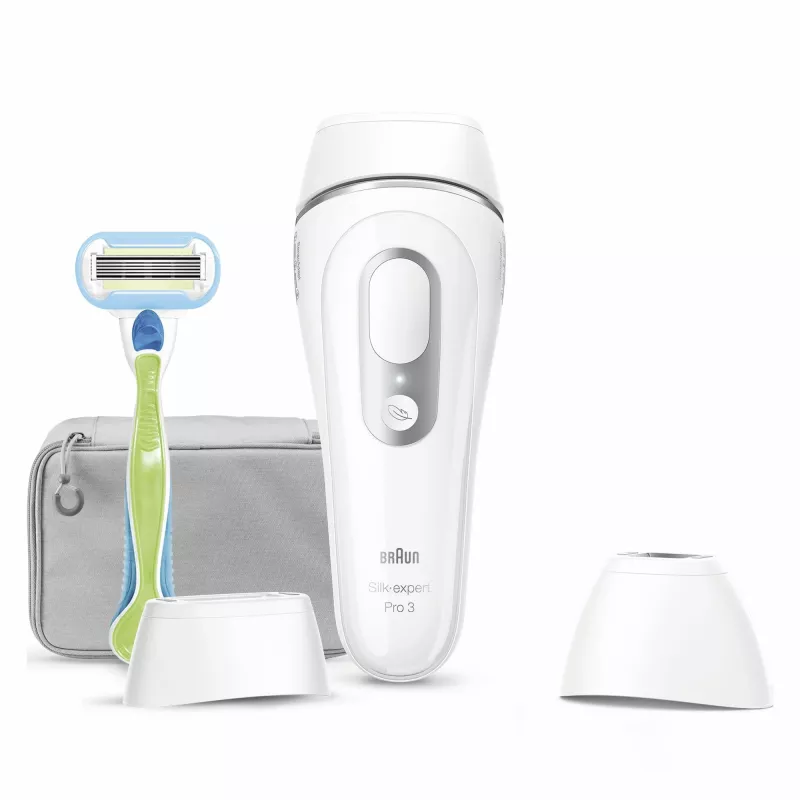 Depiladora de luz pulsada intensa (IPL) Braun Silk-expert Pro PL3122 4 J/cm² branca