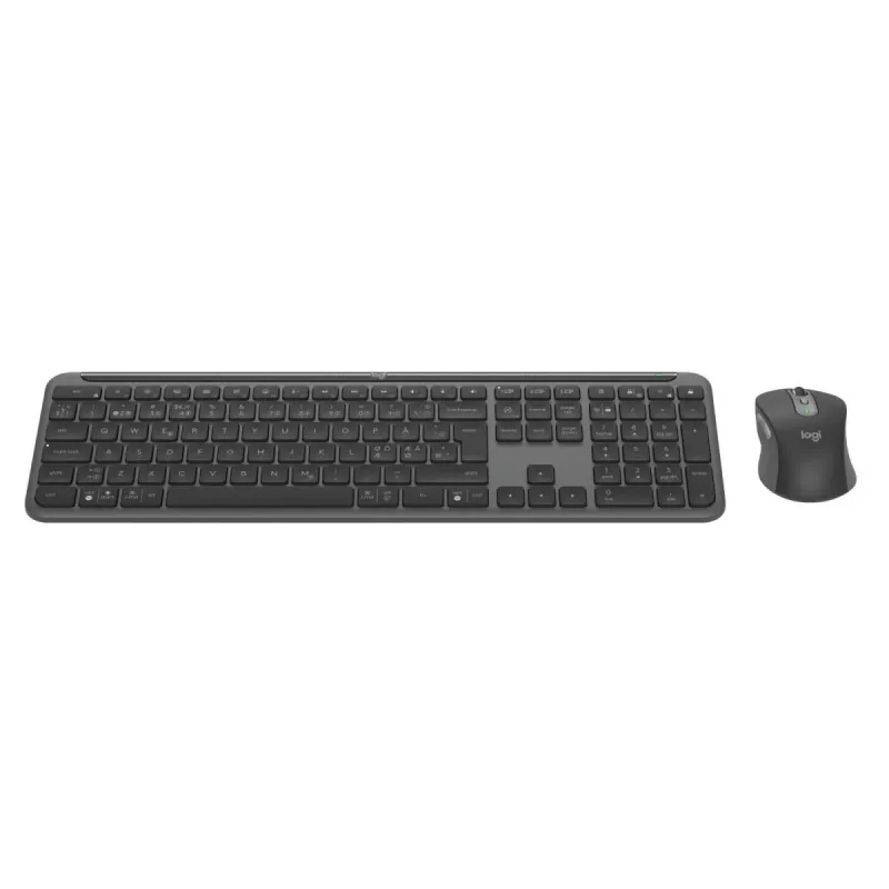 LOGITECH Signature Slim Combo Mk950 - Teclado/rato sem fios - Grafite - QWERTY grafite dinamarquês/norueguês/sueco/finlandês