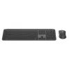Teclado e rato Logitech MK950 Signature for Business sem fios Bluetooth QWERTZ alemão grafite