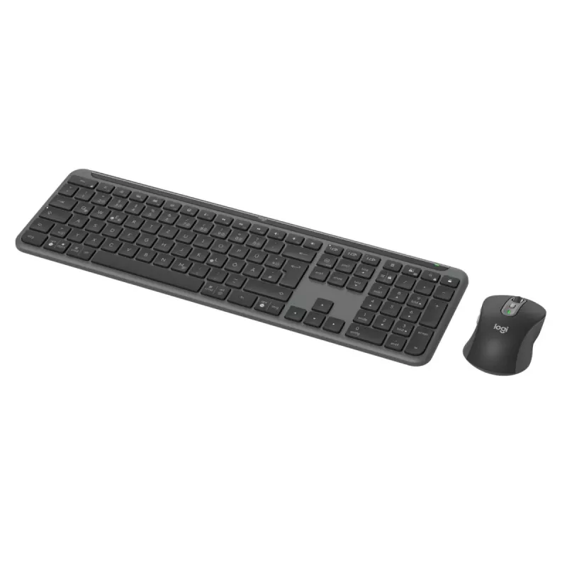 Teclado e rato Logitech MK950 Signature for Business sem fios Bluetooth QWERTZ alemão grafite