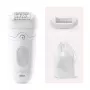 Depiladora Braun Silk-épil 5 5-011 — a pilhas, pinças MicroGrip, molhado e seco, massagem, branca