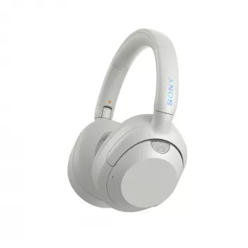 Headset Sony WH-ULT WEAR monaural, com fios & Bluetooth 5.2, ANC, bateria 50h (ANC desligado), carregamento USB-C, branco