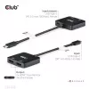 Hub CLUB3D USB-C® para HDMI™ duplo 4K60Hz M/F+PD3.0 100 W