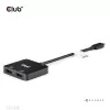 Hub CLUB3D USB-C® para HDMI™ duplo 4K60Hz M/F+PD3.0 100 W