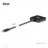 Hub CLUB3D USB-C® para HDMI™ duplo 4K60Hz M/F+PD3.0 100 W