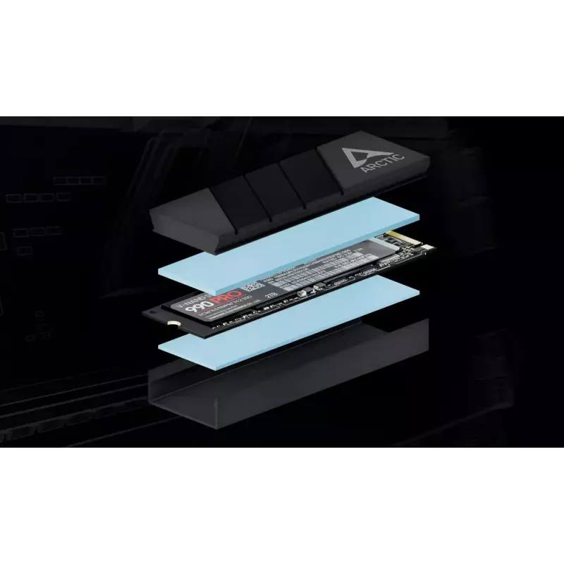 ARCTIC M2 Pro (preto) - dissipador SSD para unidades M.2