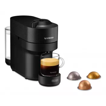 De’Longhi NESPRESSO® Vertuo Pop ENV90.B - Liquorice preto, máquina de café de cápsulas, 0,56 L, cápsula de café, 1260 W, preto