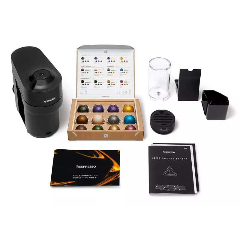 De'Longhi Nespresso Vertuo Pop ENV90.B máquina de café, Liquorice Black (preta)