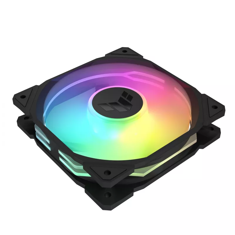 Arrefecedor de ar para caixa de computador ASUS TUF GAMING TR120 ARGB 3IN1 preto 12 cm