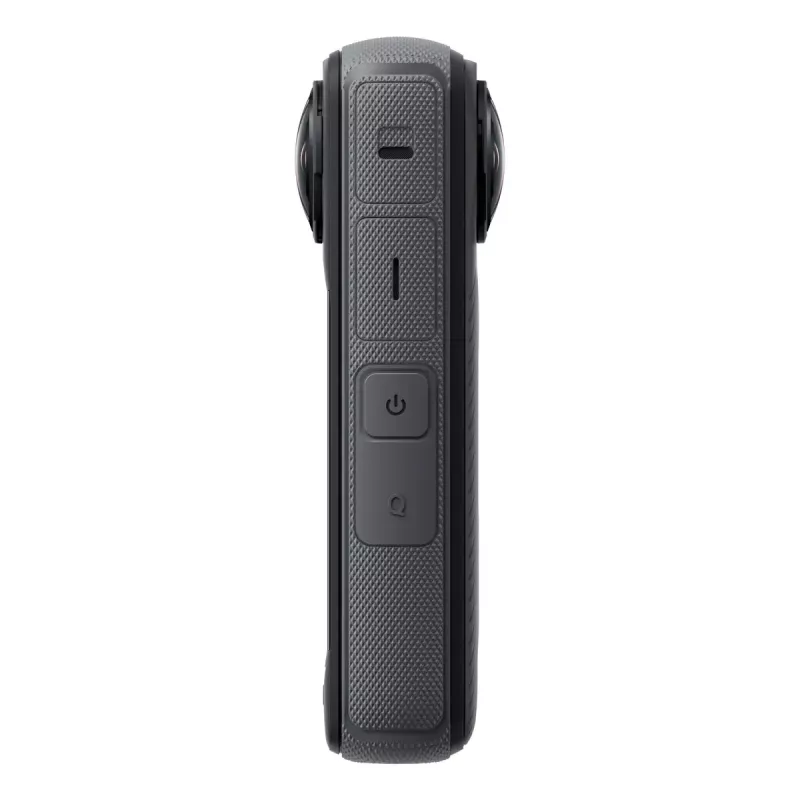 Câmara de ação Insta360 X4 — 72 MP, 8K (7680×3840) CMOS, sensor de 1/2 polegada, ecrã integrado, Wi‑Fi, 120 fps, MicroSD, 602 g, preto
