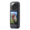 Câmara de ação Insta360 X4 — 72 MP, 8K (7680×3840) CMOS, sensor de 1/2 polegada, ecrã integrado, Wi‑Fi, 120 fps, MicroSD, 602 g, preto