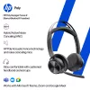 HP Poly Voyager Focus 2 auscultadores USB-C-C + adaptador USB-C/A