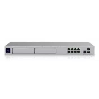Switch gerido UBIQUITI UniFi Dream Machine Pro Max, 9 portas 2.5G Ethernet, rack 1U, 2×SFP+, suporte 10G, 60W de potência