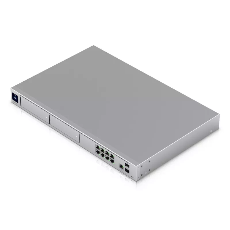 Switch gerido UBIQUITI UniFi Dream Machine Pro Max, 9 portas 2.5G Ethernet, rack 1U, 2×SFP+, suporte 10G, 60W de potência