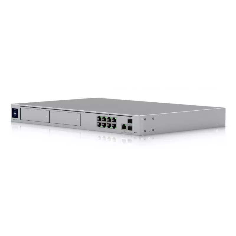 Switch gerido UBIQUITI UniFi Dream Machine Pro Max, 9 portas 2.5G Ethernet, rack 1U, 2×SFP+, suporte 10G, 60W de potência