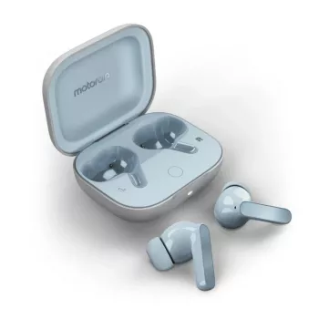 Auscultadores Motorola Moto Buds sem fios intra-auriculares chamadas/música/desporto/dia a dia azul