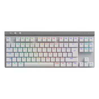Teclado Logitech G G515 Gaming USB RF Wireless Bluetooth QWERTY US International branco