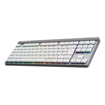 Teclado Logitech G G515 Gaming USB RF Wireless Bluetooth QWERTY US International branco
