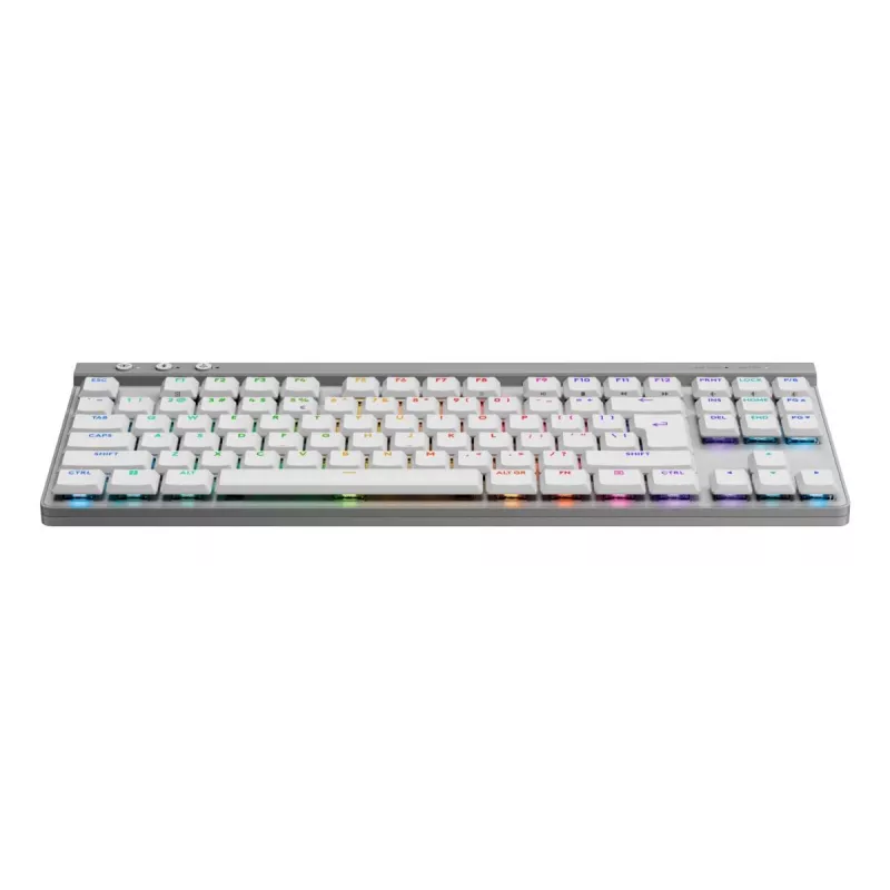 Teclado Logitech G G515 Gaming USB RF Wireless Bluetooth QWERTY US International branco