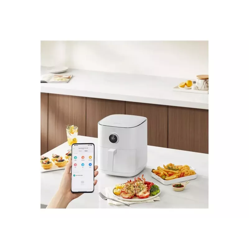 Fritadeira de ar quente Xiaomi BHR8234EU 4.5 L 1500 W Branca, Touch-OLED, controlo por app Wi‑Fi