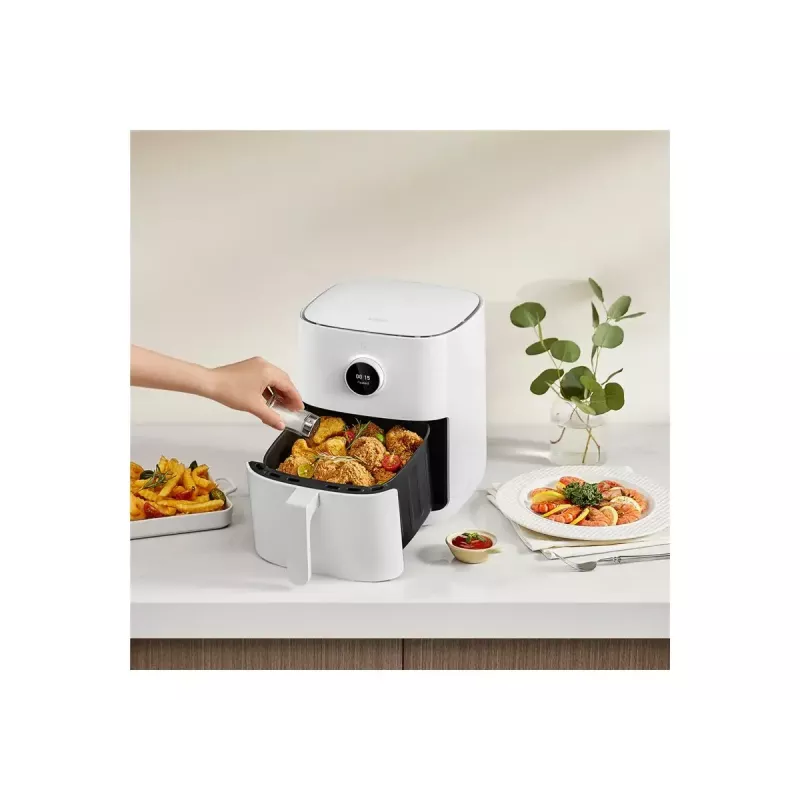 Fritadeira de ar quente Xiaomi BHR8234EU 4.5 L 1500 W Branca, Touch-OLED, controlo por app Wi‑Fi