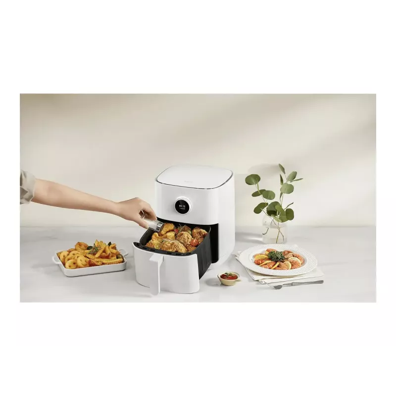 Fritadeira de ar quente Xiaomi BHR8234EU 4.5 L 1500 W Branca, Touch-OLED, controlo por app Wi‑Fi
