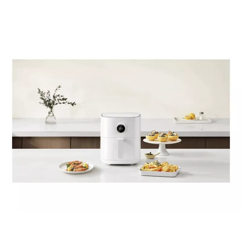 Fritadeira de ar quente Xiaomi BHR8234EU 4.5 L 1500 W Branca, Touch-OLED, controlo por app Wi‑Fi