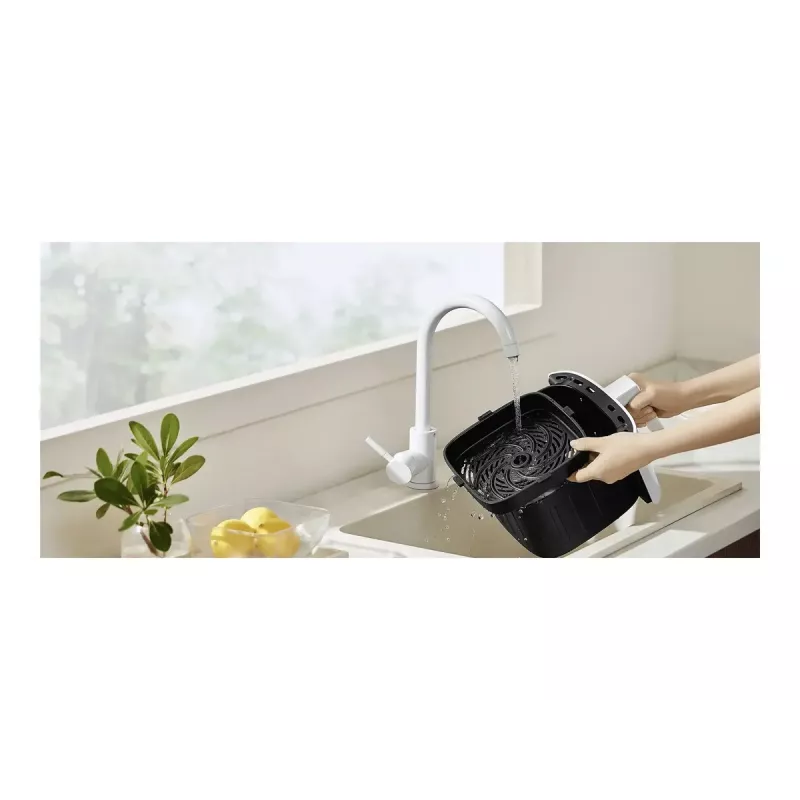 Fritadeira de ar quente Xiaomi BHR8234EU 4.5 L 1500 W Branca, Touch-OLED, controlo por app Wi‑Fi