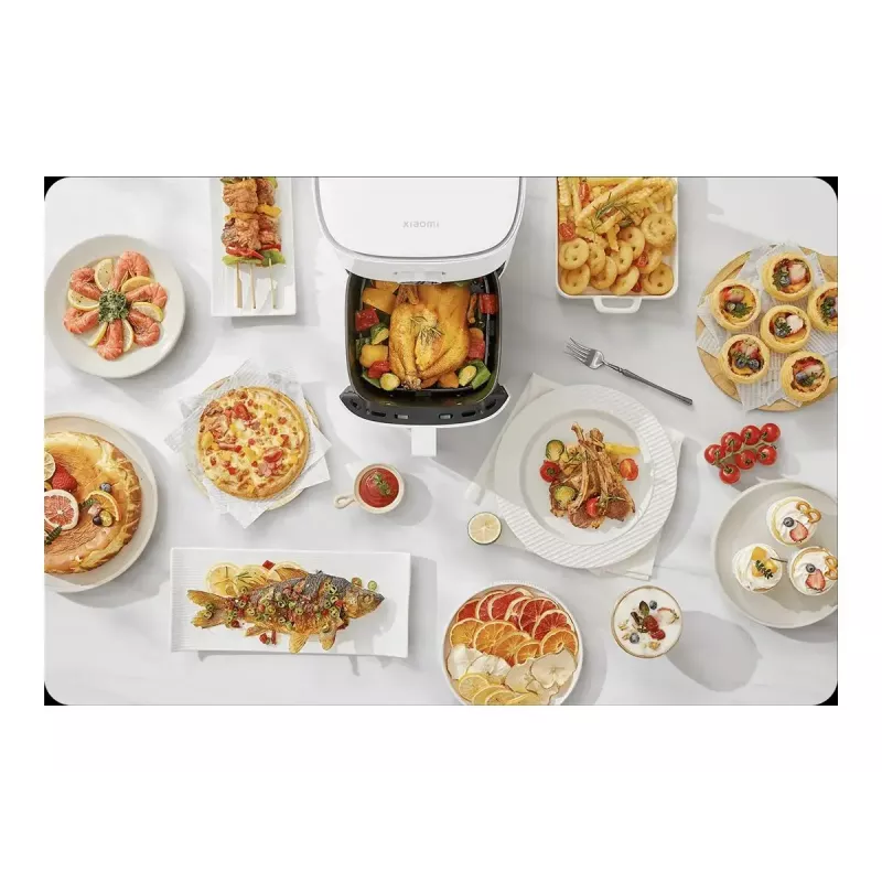 Fritadeira de ar quente Xiaomi BHR8234EU 4.5 L 1500 W Branca, Touch-OLED, controlo por app Wi‑Fi