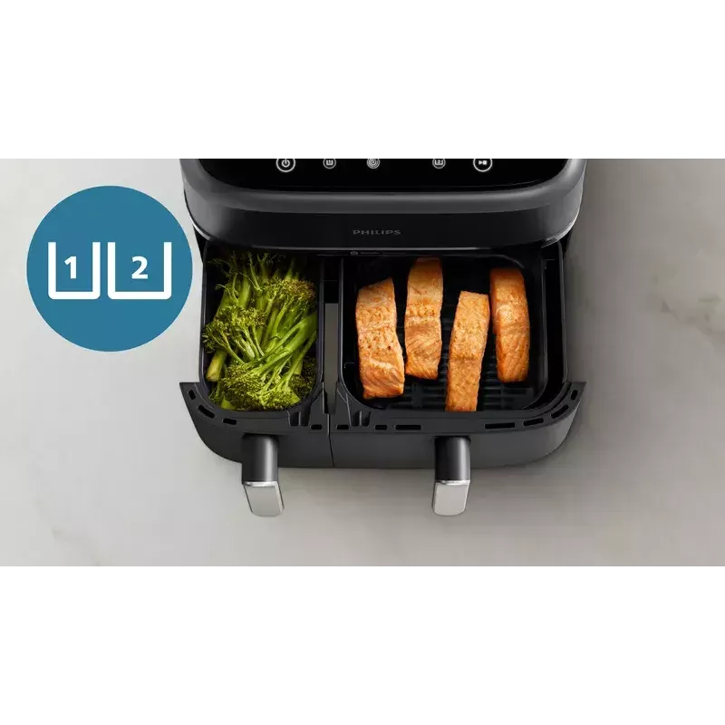 Fritadeira de ar quente Philips 3000 Série NA351/00 — 9 L, 2750 W, 8 programas, Rapid Air