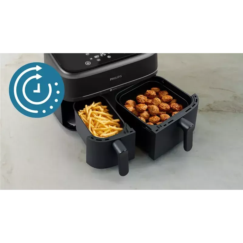 Fritadeira de ar quente Philips 3000 Série NA351/00 — 9 L, 2750 W, 8 programas, Rapid Air
