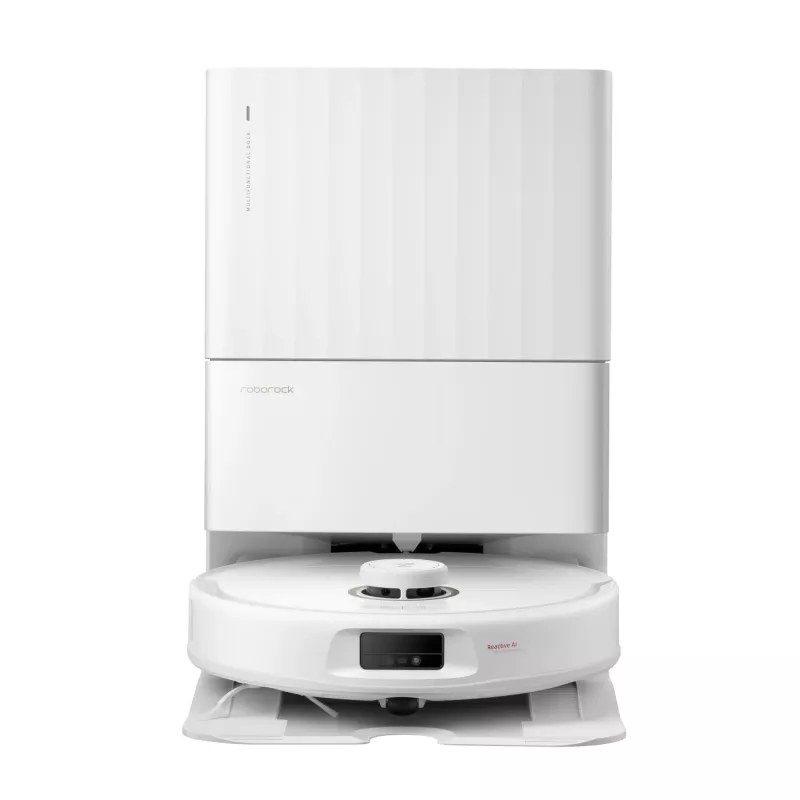 Roborock Qrevo MaxV QRMV02 robô aspirador, 7000 Pa, FlexiArm, estação tudo em um, 0,33 l, branco