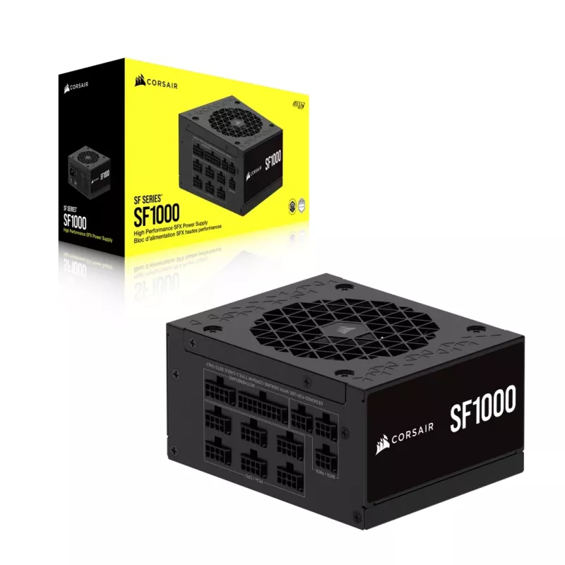 Corsair SF1000 fonte de alimentação SFX, 1000 W, 80 PLUS Platinum, totalmente modular (CP-9020257-EU)