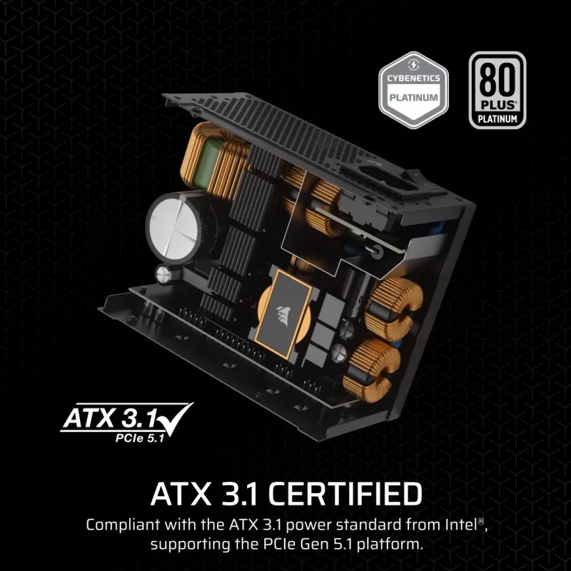 Corsair SF1000 fonte de alimentação SFX, 1000 W, 80 PLUS Platinum, totalmente modular (CP-9020257-EU)