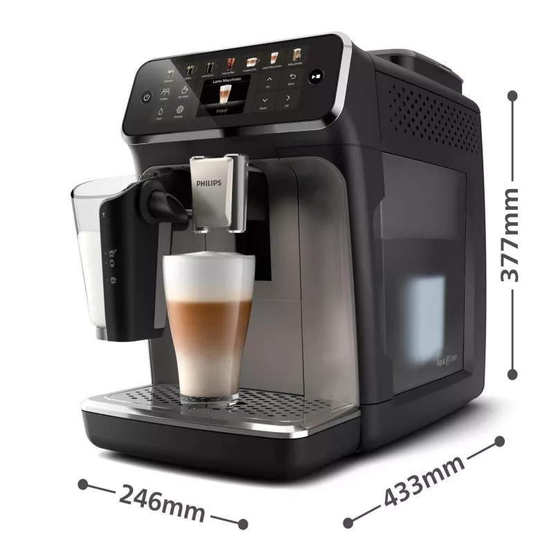 Máquina de café expresso Philips EP4449/70 – automática, depósito de água de 1,8 l, depósito de café de 275 g, moinho cerâmico, 15 bar