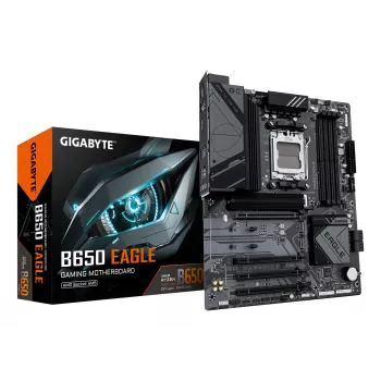 Placa-mãe GIGABYTE B650 EAGLE ATX, chipset AMD B650, socket AM5, DDR5, 4x DIMM, 3x M.2, PCIe 5.0 x16