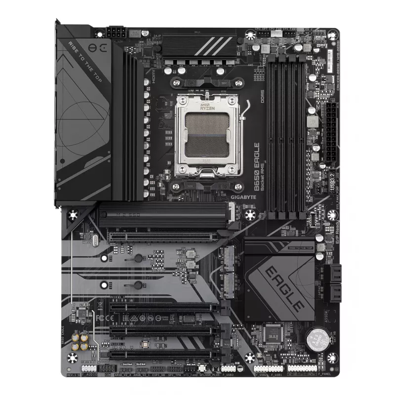 Placa-mãe GIGABYTE B650 EAGLE ATX, chipset AMD B650, socket AM5, DDR5, 4x DIMM, 3x M.2, PCIe 5.0 x16