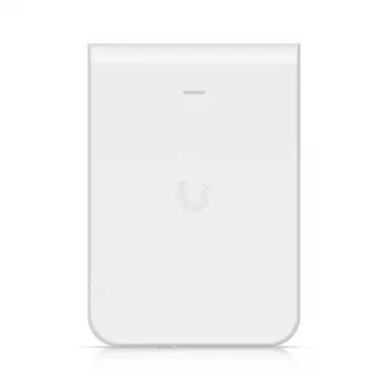 Ponto de acesso UBIQUITI U7 Pro Wall – AP Wi-Fi 6 de parede, 2,4/5/6 GHz, 6 fluxos espaciais, LAN 2500 Mbit/s, PoE (44–57 V), para interiores, branco