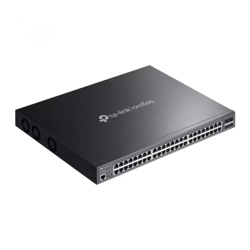 Switch de rede TP-Link Omada SG3452XMPP gerido L2+ Gigabit Ethernet (10/100/1000) Power over Ethernet (PoE) 1U preto