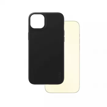 Capa PanzerGlass CARE by capa elegante preto iPhone 15 Plus transparente