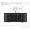 Carregador para dispositivos móveis CLUB3D CAC-1918 universal preto AC 4 portas USB Type-C