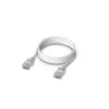 Cabo de rede patch UBIQUITI UACC-Cable-Patch-EL-1M-W — Cat6, 1 m, 2,5 GbE, PoE++ (4PPoE), translúcido, ficha RJ-45 macho–macho